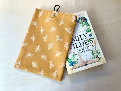 Protective Book Sleeve - Large Mustard Bees